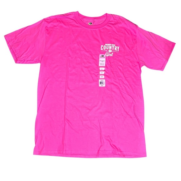 Mossy Oak Cotton Tee Country Girl Pink Size Large - Picture 1 of 4
